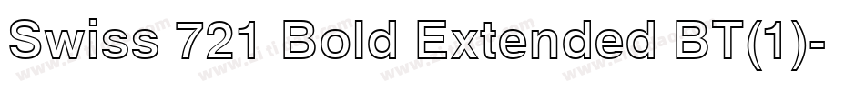 Swiss 721 Bold Extended BT(1)字体转换